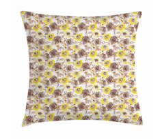 Grungy Roses Romantic Pillow Cover