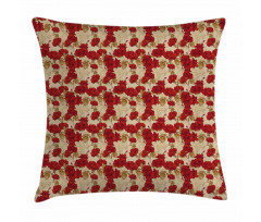 Romantic Red Roses Pillow Cover