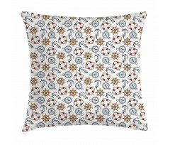 Helm Life Buoy Anchor Pillow Cover