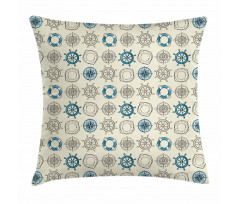 Marine Inspired Retro Pillow Cover