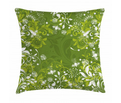 Abstract Floral Nature Pillow Cover