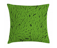 Grass Growth Abstract Pillow Cover