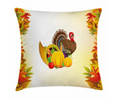 Cornucopia and Poultry Pillow Cover