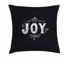 Retro Style Ornate Words Pillow Cover