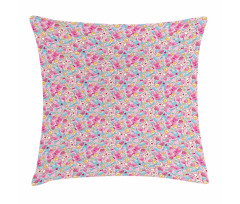 Kawaii Bunnies and Candy Pillow Cover