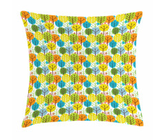 Sute Summer Trees Pattern Pillow Cover
