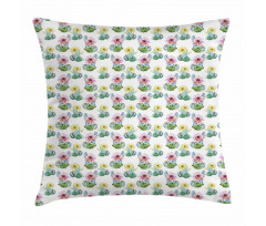 Watercolor Spring Season Pillow Cover