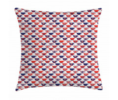 Tea Party Flag Cups Pillow Cover
