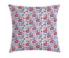 Travel Theme Pillow Cover