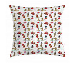 Big Ben Tower Bridge UK Pillow Cover