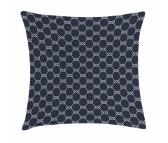 Navy Inspired Knot Pillow Cover
