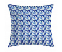 Abstract Grid Squares Pillow Cover