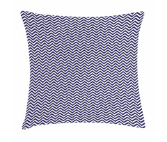 Chevron Marine Colors Pillow Cover