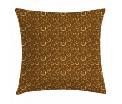 Horseshoe Motif Barn Pillow Cover