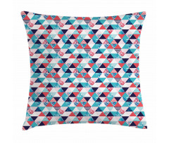 Triangles Beach Mosaic Pillow Cover