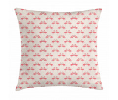 Retro Dots Tropic Bird Pillow Cover