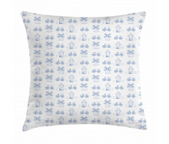 Dutch Ornament Drawings Pillow Cover