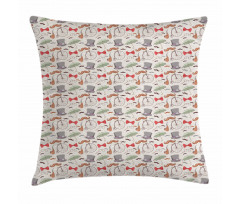 40s High Wheels Pillow Cover