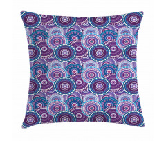 Circular Dots Pattern Pillow Cover
