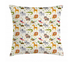 Childish Fauna Pillow Cover