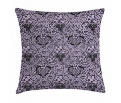 Feminine Victorian Motif Pillow Cover