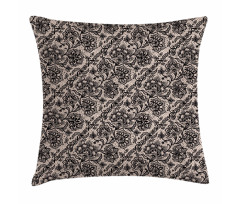 Flowers Butterflies Lace Pillow Cover