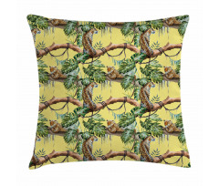 Leopards in Jungle Pillow Cover