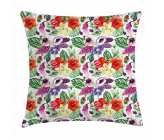 Calla Chinese Hibiscus Pillow Cover