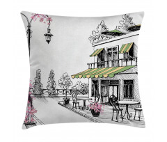 Parisian Patio Pillow Cover