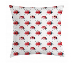 Lady Bug Insect Pillow Cover