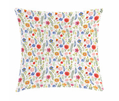 Floral Illustration Pillow Cover