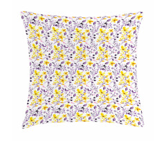 Yellow Wildflowers Pillow Cover