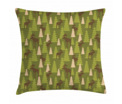 Forest Creatures Moose Pillow Cover