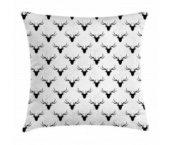 Animal Head Silhouettes Pillow Cover