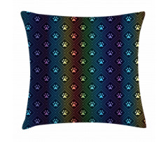 Paw Print Design Pillow Cover