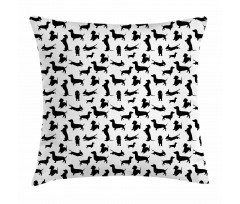 Monochorme Canine Pillow Cover