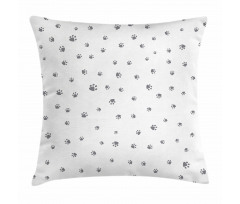 Animal Foot Prints Pillow Cover