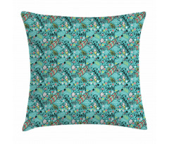 Tropic Floral Design Pillow Cover