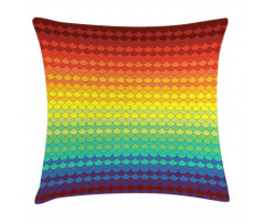 Colorful Rainbow Scale Pillow Cover