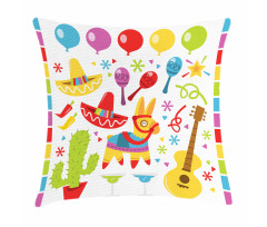 Party Pattern Cactus Pillow Cover