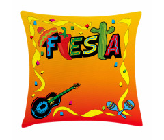 Latino Themed Party Pillow Cover