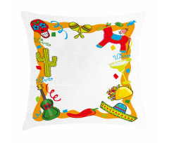 Cartoon Party Items Pillow Cover