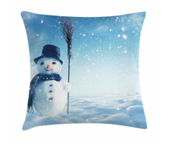 Wintry Land Snowy Cold Pillow Cover