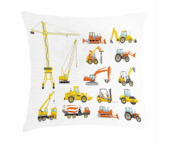 Cartoon Machinery Pillow Cover