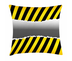 Work Site Caution Pillow Cover