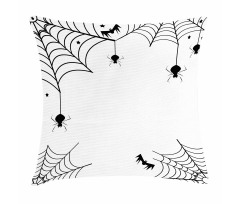 Spiders Bats Cobweb Pillow Cover