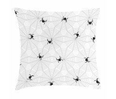 Black Insect Network Pillow Cover