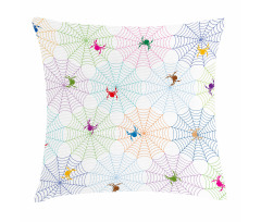 Colorful Networks Pillow Cover