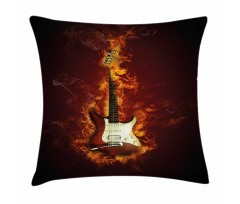 Instrument in Flames Pillow Cover