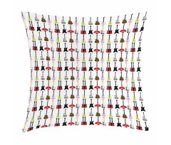 Colorful Music Graphic Pillow Cover